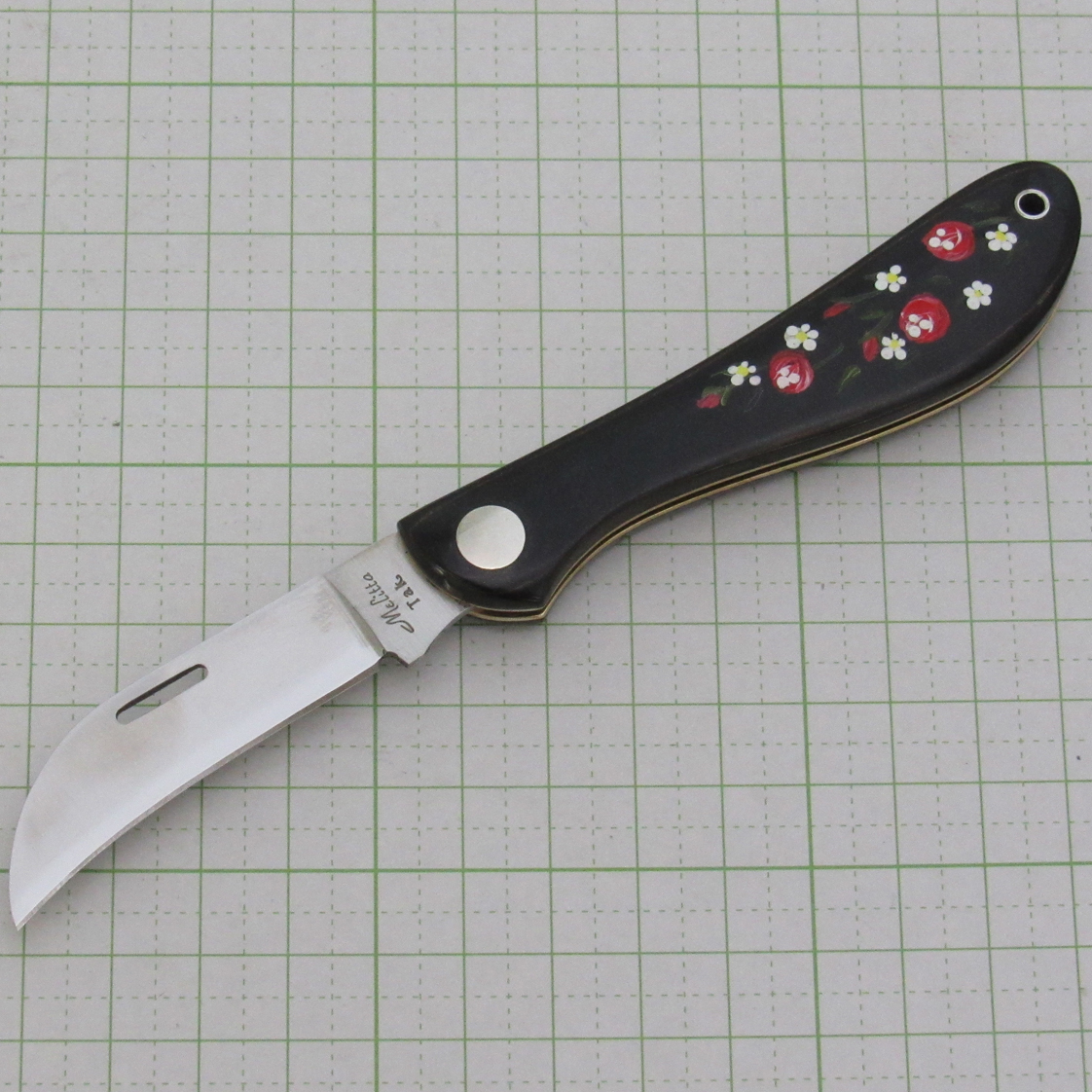 フローリスト・ナイフ薔薇模様