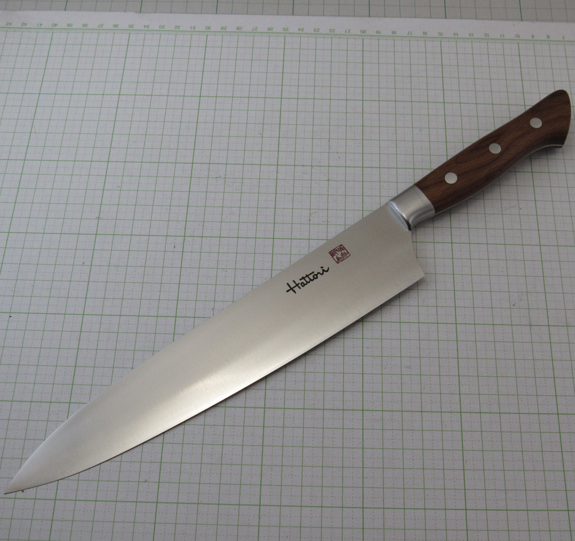 服部刃物　牛刀型 VG10 刃長240mm