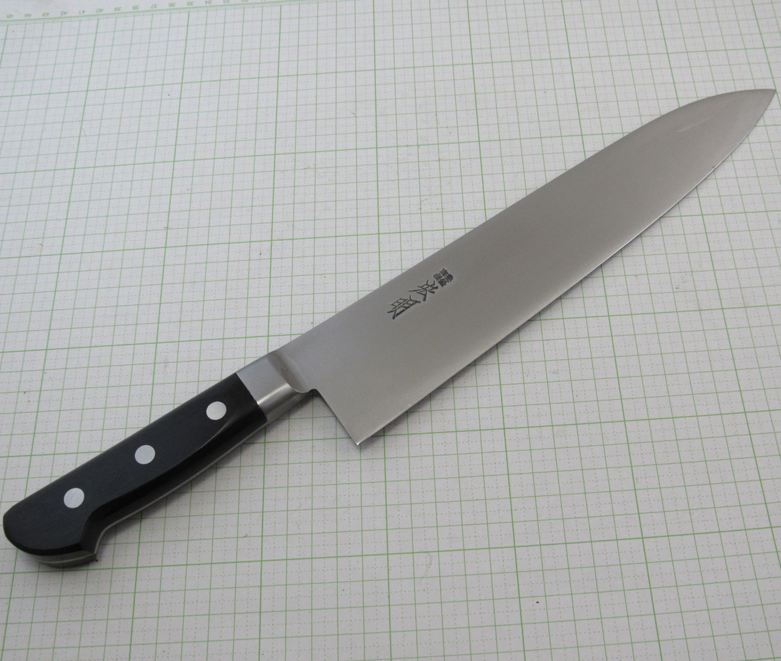 源宏明 牛刀型 日本鋼ツバ付 ２７０mm　