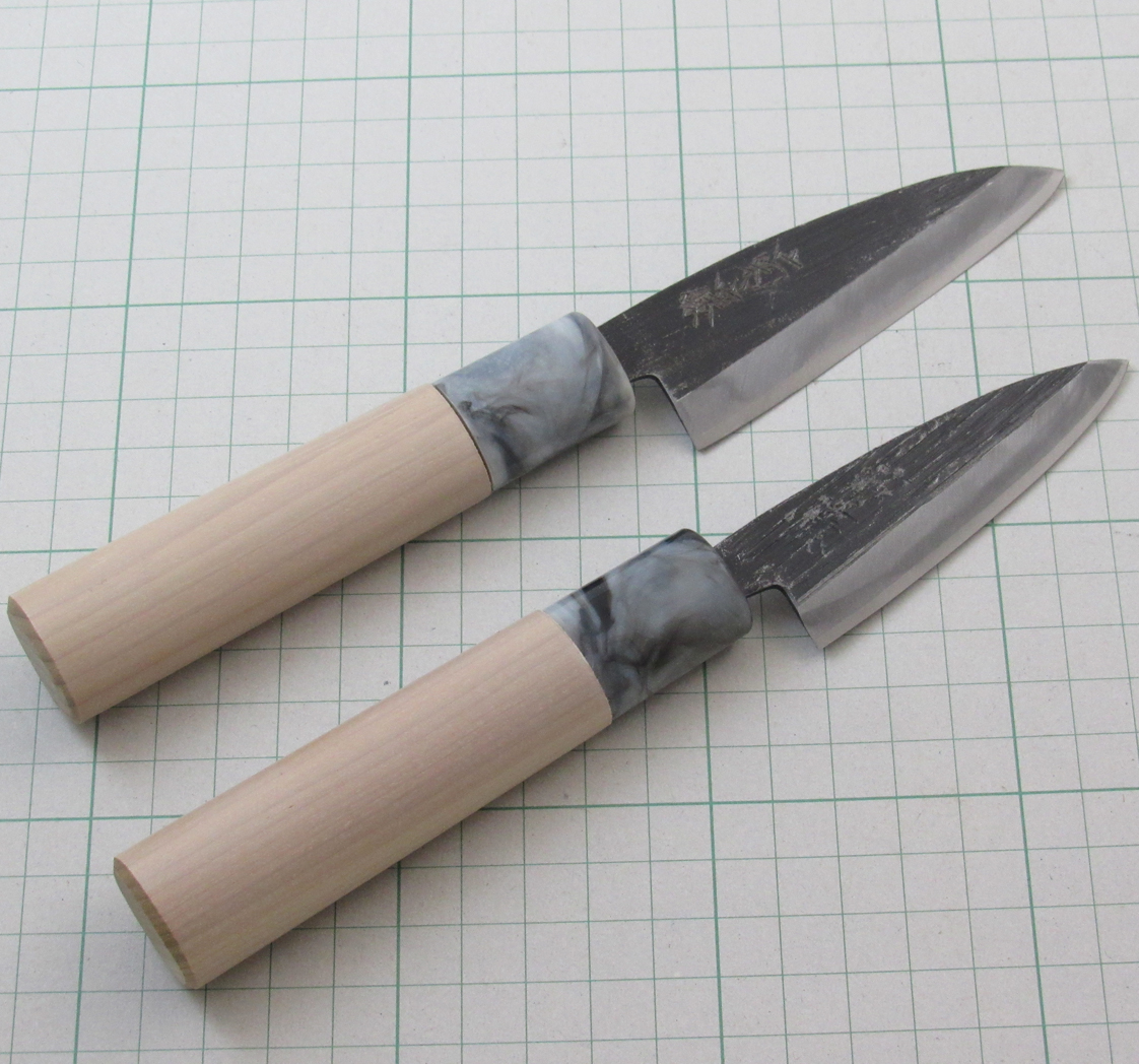 菊藤特選 貝裂き包丁 青紙2号鋼 75mm