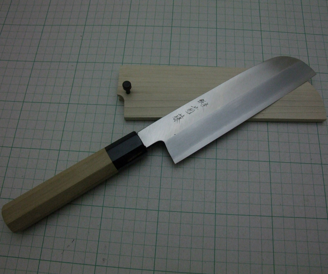 菊藤特製 鎌型薄刃 銀紙３号 180mm