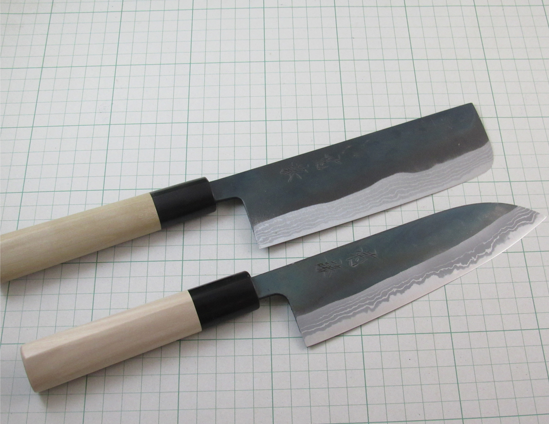 菊藤特選 和式文化三徳型　青紙鋼 165mm