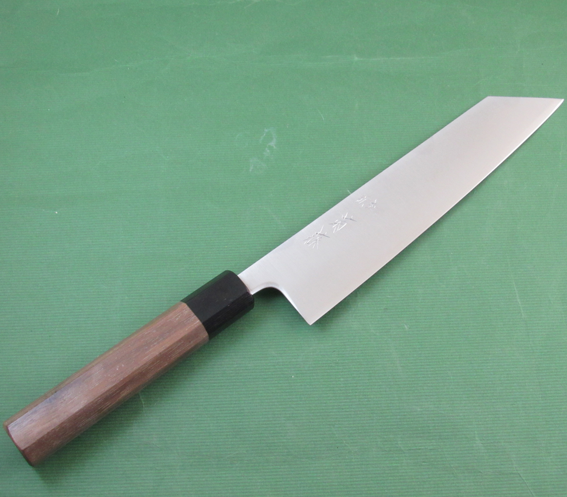 菊藤特製包丁 和式切付牛刀型　粉末ハイス(SG2)鋼　刃長210ｍｍ