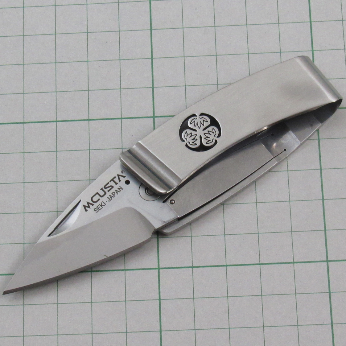 ポケットクリップ 家紋[葵] MC-0081