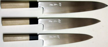 菊藤特製 和式牛刀 銀紙三号鋼割込　210mm