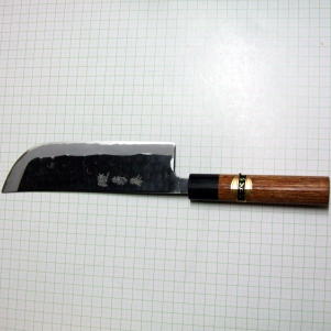 菊藤特選 薙刀型菜切包丁(別名:カボチャ切り)