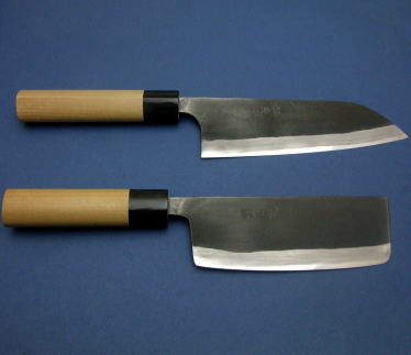 菊藤特選 和式三徳 割込白紙鋼 180mm